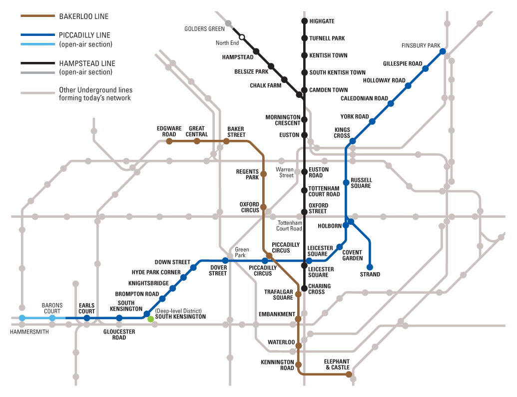 Contextual Underground Map - click to go back